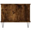 vidaXL Coffee Table Smoked oak Engineered wood, Iron Medium Storage