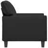 vidaXL Sofa Chair Black Faux leather Large Sofa Chair Rectangular