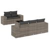 vidaXL Garden Sofa Set Grey, Dark Grey