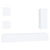vidaXL TV Cabinet Set Set of 5 White Engineered wood 5 Piece Set