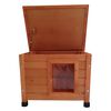 @Pet Cat House Brown Wood Extra Large Adjustable Armrests Cat House