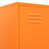 vidaXL Locker Cabinet Orange Steel Standard Locks Locker Cabinet