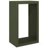 vidaXL Firewood Rack Green 23.6x15.7x39.4" Steel