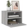 vidaXL TV Wall Cabinet Set of 2 Grey Sonoma Engineered wood