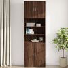 vidaXL Wall Cabinet Brown oak Engineered wood Medium Wall Cabinet