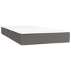 vidaXL Box Spring Bed Gray, White