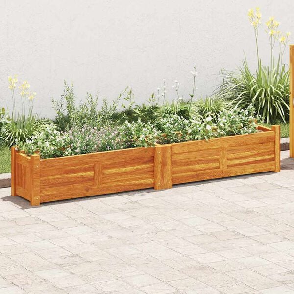 vidaXL Raised Bed Brown Acacia Wood 59.1 x 11.8 x 9.8 in Durable