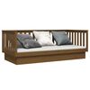 vidaXL Day Bed Honey brown Solid pine wood 35.4 x 79 in mattress size