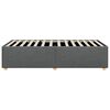 vidaXL Bed Frame Dark Grey 100% Polyester, Plywood, Engineered Wood