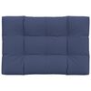 vidaXL Pallet Cushion Navy Blue 100% Polyester 47.2 x 31.5 x 4.7 in