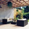 vidaXL Garden Lounge Set Black