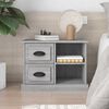 vidaXL Bedside Cabinet Grey Sonoma Engineered wood 23.6x14.0x17.7 in