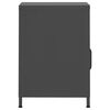 vidaXL Nightstand Anthracite 13.8x13.8x20.1" Steel