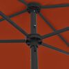 vidaXL Beach Parasol Terracotta Polyester 70.9 x 47.2 in Tiltable