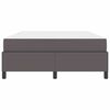 vidaXL Bed Frame with Mattress Grey 55.12 x 78.74 in Fabric