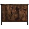 vidaXL TV Cabinet Smoked Oak Engineered Wood, Steel TV Cabinet