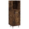 vidaXL Bathroom Furniture Set Smoked Oak Engineered Wood, Acrylic Medium