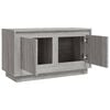 vidaXL TV Cabinet Grey sonoma Engineered wood Standard TV Cabinet