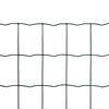vidaXL Euro Fence Steel 82ftx3.3ft Green
