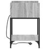 vidaXL Bedside Cabinet 2 pcs Grey Sonoma 15.75 x 15.75 x 24.02 in