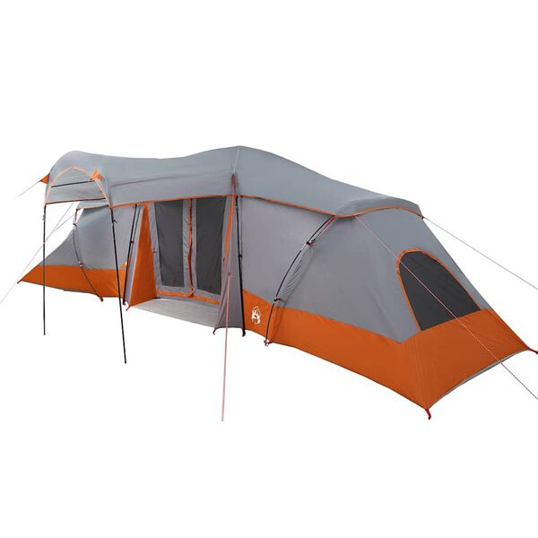 vidaXL Tents with Roof Gray and orange 721 x 335 x 212 cm Polyester