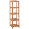 vidaXL Storage Rack Teak Teak wood Tall Storage Rack Square