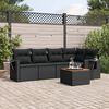 vidaXL Garden Sofa Set Black