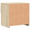 vidaXL Bedside Cabinet Set of 2 Sonoma Oak Engineered wood Small