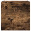 vidaXL Wall Mounted TV Cabinet Set of 4 Smoked oak Engineered wood Small