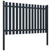 vidaXL Fence Panel Anthracite 70.1" x 29.5" Powder-coated Steel