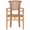 vidaXL Garden Dining Set Natural Teak Solid Teak Wood Medium Ergonomic