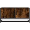 vidaXL TV Cabinet Smoked Oak Engineered wood, Metal Medium TV Cabinet