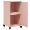 vidaXL Sideboard Pink Cold-rolled steel 14.2x15.4x28.3 in Modern