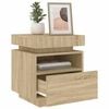 vidaXL Bedside Cabinet Set of 2 Sonoma oak Engineered wood Medium