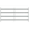 vidaXL Adjustable Security Grille for Windows with 4 Crossbars 27.6"-41.3"