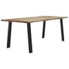 vidaXL Dining Table Natural wood Solid acacia wood Large Durable