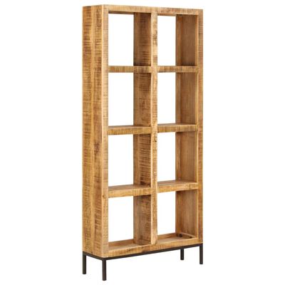 vidaXL Bookshelf 31.5"x9.8"x68.9" Solid Mango Wood