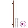 vidaXL Cabinet Handle Set of 5 Bronze Stainless Steel 12.6 in long