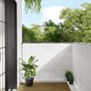 vidaXL Balcony Screen White 47.2x393.7" 100% Polyester Oxford