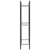 vidaXL Firewood Rack Black 17.3"x7.9"x39.4" Steel