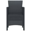 vidaXL Garden Chair 4 pcs Anthracite 53 x 49 x 85 cm PP