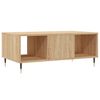 vidaXL Coffee Table Sonoma Oak Engineered Wood, Metal Medium