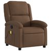 vidaXL Massage Recliner Chair Brown