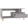 vidaXL Coffee Table Gray Sonoma Engineered wood, solid eucalyptus wood