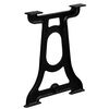 vidaXL Dining Table Leg Set of 2 Black Cast iron Standard Durable
