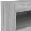 vidaXL Bedside Cabinet Grey sonoma Engineered wood 19.7 x 15.7 x 17.7 in