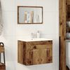 vidaXL 2 Piece Bathroom Furniture Set Old Wood Engineered Wood