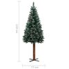 vidaXL Christmas Tree Green PVC 82.7 in tall Decorative Ornaments