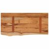 vidaXL Wall Shelf Natural Acacia Solid Acacia wood 15.7 x 7.9 x 1.5 in