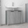 vidaXL Bathroom Cabinet Grey Sonoma Engineered wood Medium
